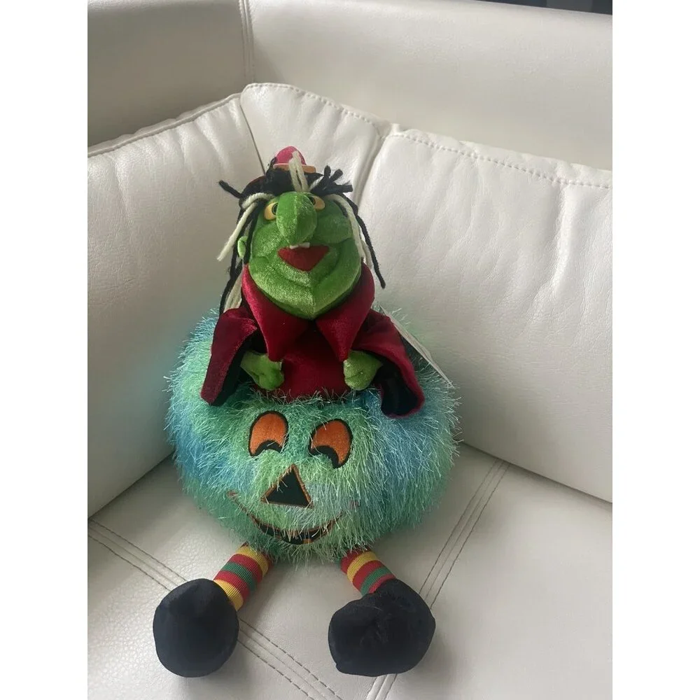 Y2K Collectable Discontinued Meijer Halloween Witch & Pumpkin Plush By Caltoy 03 - Picture 16 of 16